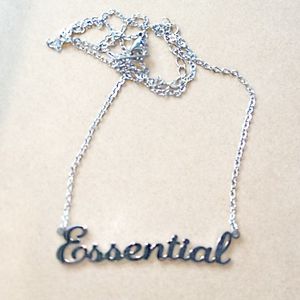 Silver Stainless Steel Necklace "ESSENTIAL'